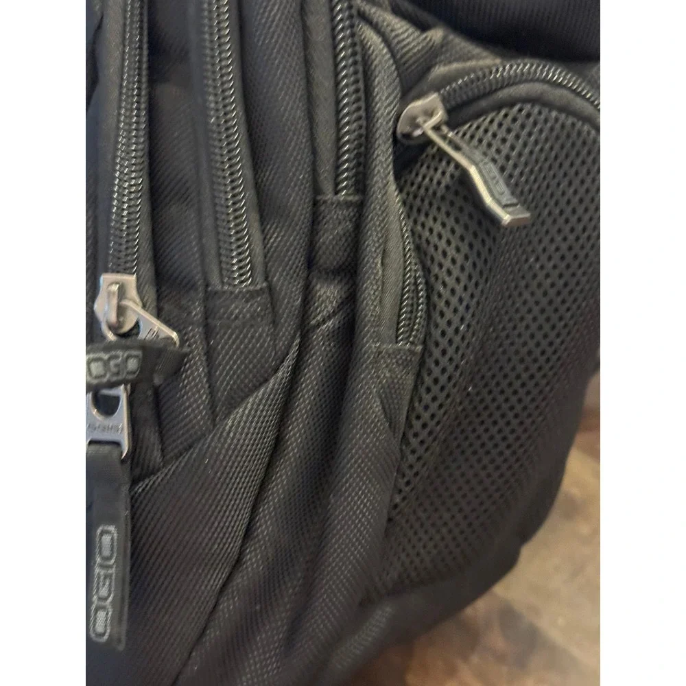 OGIO Stratagem Laptop Backpack Black PepsiCo R&D Embroidered Tech Bag
